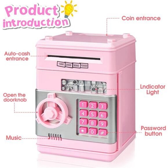 ATM Piggy Bank for Real Money - Best Gifts for Girls/Boys/Kids - Picture 1 of 6